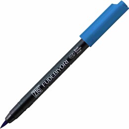 Zig Fudebiyori Brush Pen Fırça Uçlu Kalem 34 DULL BLUE - Zig