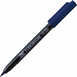 Zig Fudebiyori Brush Pen Fırça Uçlu Kalem 35 DEEP BLUE - Zig