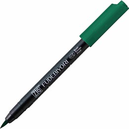 Zig Fudebiyori Brush Pen Fırça Uçlu Kalem 400 MARINE GREEN - Zig
