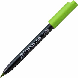 Zig Fudebiyori Brush Pen Fırça Uçlu Kalem 41 LIGHT GREEN - Zig