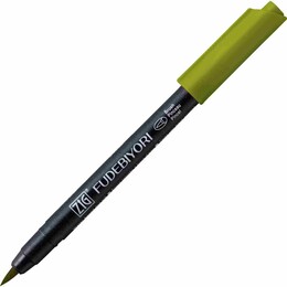 Zig Fudebiyori Brush Pen Fırça Uçlu Kalem 43 OLIVE GREEN - Zig