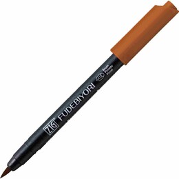 Zig Fudebiyori Brush Pen Fırça Uçlu Kalem 602 REDDISH BROWN - Zig