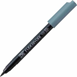 Zig Fudebiyori Brush Pen Fırça Uçlu Kalem 92 BLUE GRAY - Zig