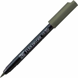 Zig Fudebiyori Brush Pen Fırça Uçlu Kalem 94 GRAY BROWN - Zig