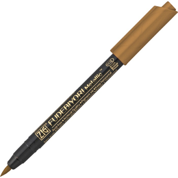 Zig Fudebiyori Metallic Brush Pen Yaldızlı Fırça Uçlu Marker Kalem COPPER - Zig
