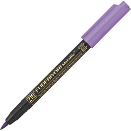 Zig Fudebiyori Metallic Brush Pen Yaldızlı Fırça Uçlu Marker Kalem VIOLET - Zig