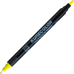 Zig Kurecolor Fine & Brush for MANGA Marker Çizim Kalemi 102 Lemon Yellow - Zig