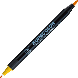 Zig Kurecolor Fine & Brush for MANGA Marker Çizim Kalemi 106 Yellow - Zig