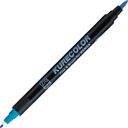 Zig Kurecolor Fine & Brush for MANGA Marker Çizim Kalemi 304 Cobalt Blue - Zig