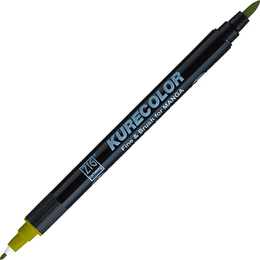 Zig Kurecolor Fine & Brush for MANGA Marker Çizim Kalemi 542 Mid Green - Zig