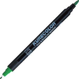 Zig Kurecolor Fine & Brush for MANGA Marker Çizim Kalemi 553 Emerald Green - Zig