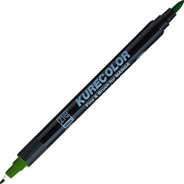 Zig Kurecolor Fine & Brush for MANGA Marker Çizim Kalemi 567 Deep Green - Zig