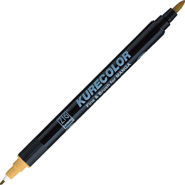Zig Kurecolor Fine & Brush for MANGA Marker Çizim Kalemi 736 Mustard - Zig