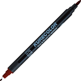 Zig Kurecolor Fine & Brush for MANGA Marker Çizim Kalemi 738 Burnt Sienna - Zig