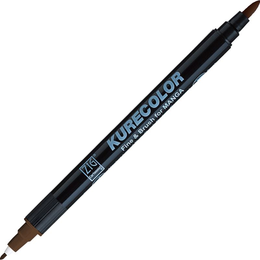 Zig Kurecolor Fine & Brush for MANGA Marker Çizim Kalemi 767 Dark Brown - Zig