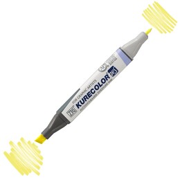 Zig Kurecolor Twin S Grafik Çizim Marker Kalemi 102 Lemon Yellow - Zig