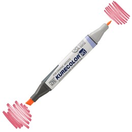 Zig Kurecolor Twin S Grafik Çizim Marker Kalemi 204 Light Carmine - Zig