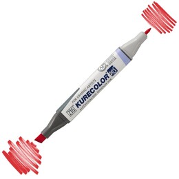 Zig Kurecolor Twin S Grafik Çizim Marker Kalemi 217 Cadmium Red - Zig