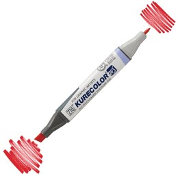 Zig Kurecolor Twin S Grafik Çizim Marker Kalemi 218 Red - Zig