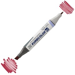 Zig Kurecolor Twin S Grafik Çizim Marker Kalemi 268 Deep Red - Zig
