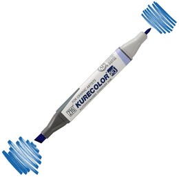 Zig Kurecolor Twin S Grafik Çizim Marker Kalemi 315 Persian Blue - Zig