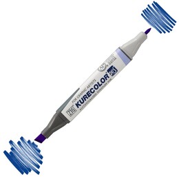 Zig Kurecolor Twin S Grafik Çizim Marker Kalemi 317 Blue - Zig