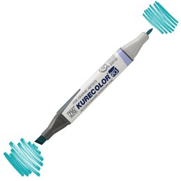 Zig Kurecolor Twin S Grafik Çizim Marker Kalemi 334 Persian Green - Zig