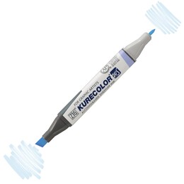 Zig Kurecolor Twin S Grafik Çizim Marker Kalemi 340 Haze Blue - Zig