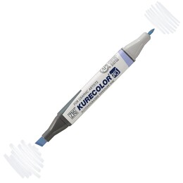 Zig Kurecolor Twin S Grafik Çizim Marker Kalemi 350 Ice Blue - Zig