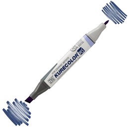 Zig Kurecolor Twin S Grafik Çizim Marker Kalemi 378 Deep Blue - Zig