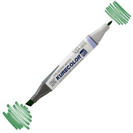 Zig Kurecolor Twin S Grafik Çizim Marker Kalemi 506 Ocean Green - Zig