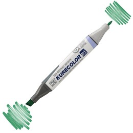 Zig Kurecolor Twin S Grafik Çizim Marker Kalemi 553 Emerald Green - Zig