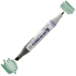 Zig Kurecolor Twin S Grafik Çizim Marker Kalemi 567 Deep Green - Zig