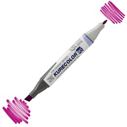 Zig Kurecolor Twin S Grafik Çizim Marker Kalemi 637 Purple - Zig