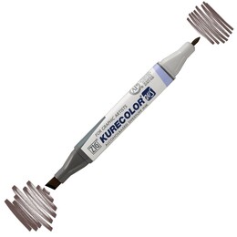 Zig Kurecolor Twin S Grafik Çizim Marker Kalemi 767 Dark Brown - Zig