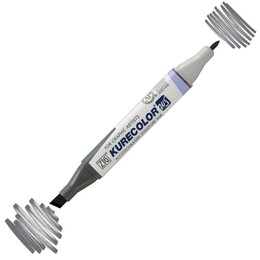 Zig Kurecolor Twin S Grafik Çizim Marker Kalemi 805 Dark Gray - Zig