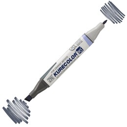 Zig Kurecolor Twin S Grafik Çizim Marker Kalemi 828 Gray - Zig