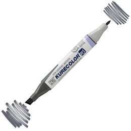 Zig Kurecolor Twin S Grafik Çizim Marker Kalemi 829 Dark Steel Gray - Zig
