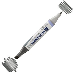 Zig Kurecolor Twin S Grafik Çizim Marker Kalemi 838 Mid Gray - Zig