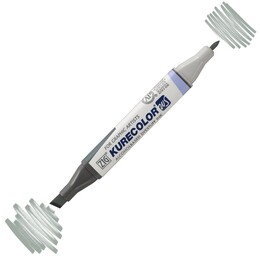 Zig Kurecolor Twin S Grafik Çizim Marker Kalemi 845 Green Gray - Zig