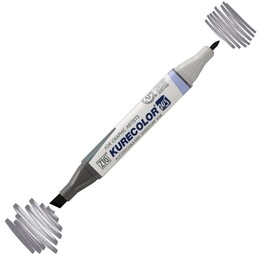 Zig Kurecolor Twin S Grafik Çizim Marker Kalemi C.08 Cool Gray 8 - Zig