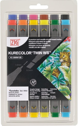Zig Kurecolor Twin S Marker Kalem Seti 12 Renk BASIC COLORS - Zig
