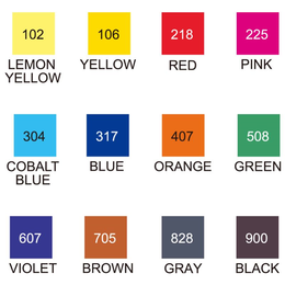 Zig Kurecolor Twin S Marker Kalem Seti 12 Renk BASIC COLORS - 2