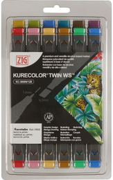 Zig Kurecolor Twin S Marker Kalem Seti 12 Renk DULL COLORS - Zig
