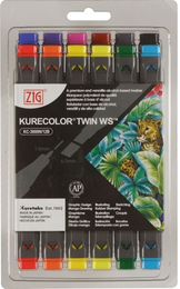Zig Kurecolor Twin S Marker Kalem Seti 12 Renk NATURAL COLORS - Zig