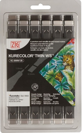 Zig Kurecolor Twin S Marker Kalem Seti 12 Renk WARM GRAY COLORS - Zig