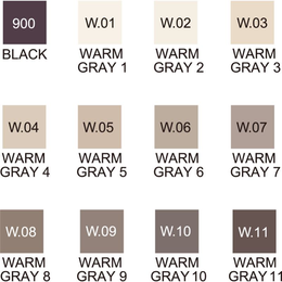 Zig Kurecolor Twin S Marker Kalem Seti 12 Renk WARM GRAY COLORS - 2