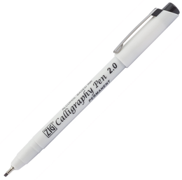 Zig Permanent Mürekkepli Kaligrafi Kalemi 2.0 mm. Siyah - 1